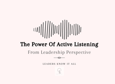 a speaker with the words the power of active listening