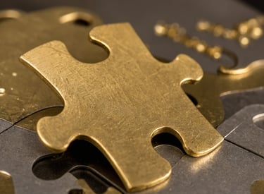 Gold chess piece - success