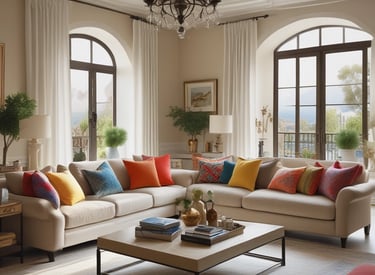 A supermarket aisle filled with various cleaning products, organized neatly on shelves. Promotional sale tags are visible on many items, indicating discounted prices. A promotional stand-up banner on the left features a smiling woman holding clean laundry, with a slogan in Hindi.