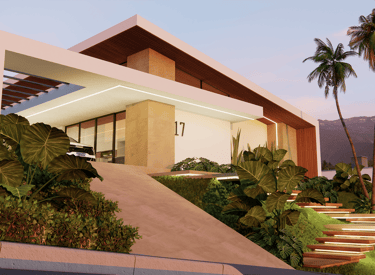 projeto de casa de alto padrão