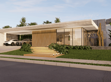 projeto de casa de alto padrão