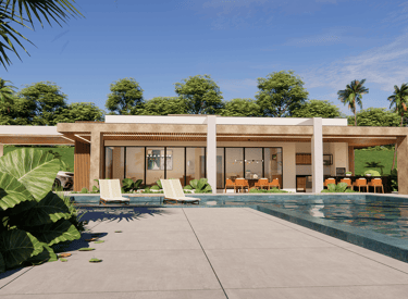 projeto de casa de alto padrão