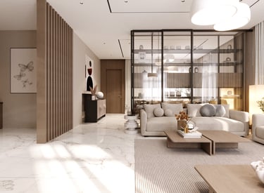 تصميم داخلي موديرن لفيلا بالرياض