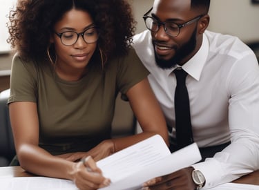 A black and white photograph of a real estate sign hanging from a building. The sign reads 'FOR LEASE' with the contact information for SHELNUTT Real Estate Enterprises. Beneath the main sign, there is an additional sign that says 'APARTMENT HAUNTED'. The angle of the photo shows the underside of a roof and support structure.