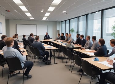 A padlock sits on a laptop keyboard with glowing red, green, and blue light trails swirling around, creating a sense of security and cyber awareness.