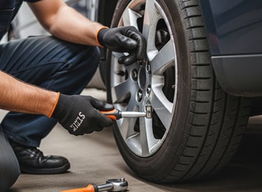 Extraction d'écrou antivol sur roue sans abîmer la jante
