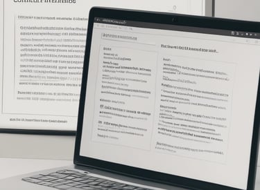 Close-up of hands marking corrections on a printed thesis draft.