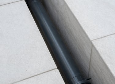Image of a clean, modern plumbing installation in progress.