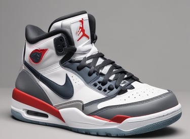 Before and after restoration of sneakers.