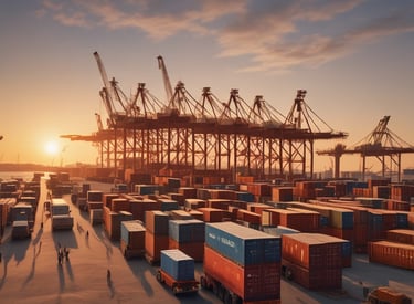 A professional image of Liberty Enterprises’ team coordinating shipments with partners in a modern office setting.