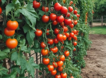 A cozy corner of the farmette with homemade compost bins and garden tools neatly arranged.