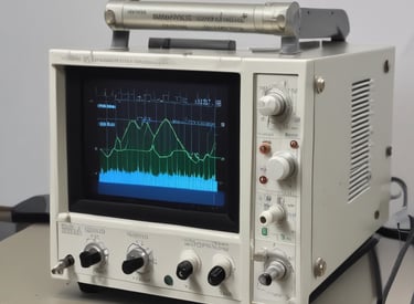 Technician adjusting control panel in a modern automated factory setting.