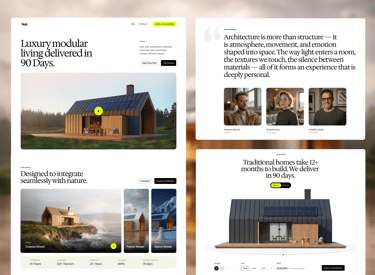 Modern responsive website design for businesses