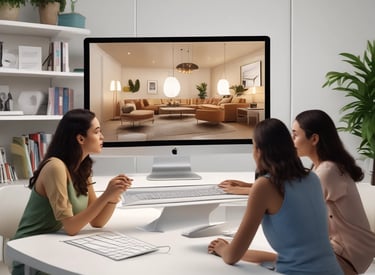 Elegant showroom displaying curated Brazilian high-end decor pieces.