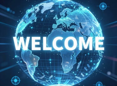 A cozy workspace with a laptop, smartphone, and tech gadgets scattered around, capturing the essence of a tech review blog.