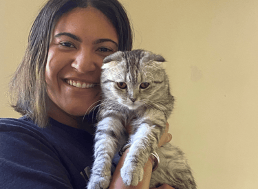 Fareeda on adoption day