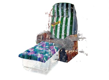 collages papier A4 dess(e)ins 2017 justine pillon