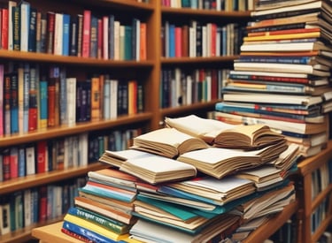 A digital library interface showing psychology study materials on a laptop screen.