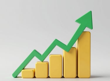 A sleek black and white website layout displayed on a laptop screen.