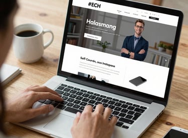 A creative workspace with marketing charts and a smartphone showing social media apps.