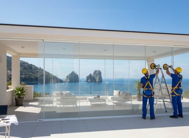 installazione rapida panora vetrate catania