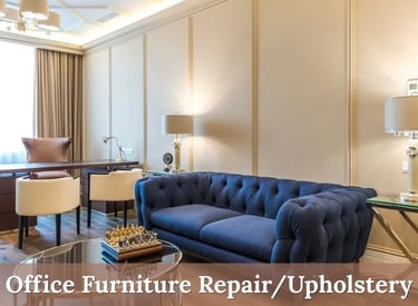 office furniture with sofa and chairs