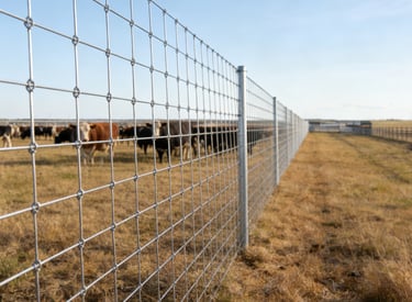 1,000-acre 10,000-head ranch’s 12×15cm anti-drill, 1.8m hot-dip galvanized cattle fence (60,000m tot
