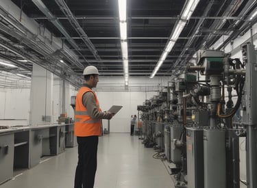 Technician arriving at a customer's home with tools in hand