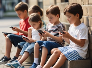 Person using a smartphone with a cup of coffee.