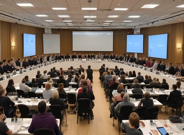 A group of medical professionals engaged in a hands-on workshop on minimally invasive surgery