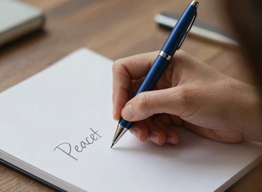 A calm person meditating with a glowing aura, representing spiritual guidance.
