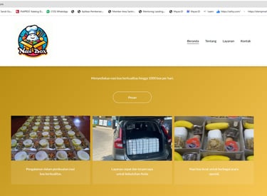 PEMBUATAN WEBSITE NASI BOX WEBSITE CATERING