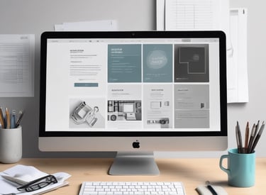 Screenshot of a sleek, modern business website homepage with clean lines and a professional layout.