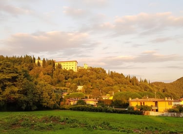 Tramonto sul Convento Francescano del Calvario Rodengo-Saiano