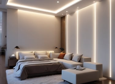 An outdoor space beautifully landscaped with plants and pathways.