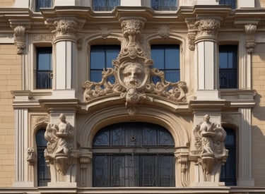 Construction team collaborating on a sustainable building site surrounded by greenery.
