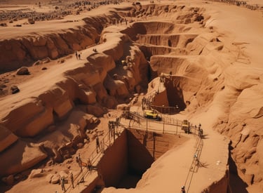 Photo of gold bars stacked neatly in a secure vault at Sunsiam Trading in Dubai.
