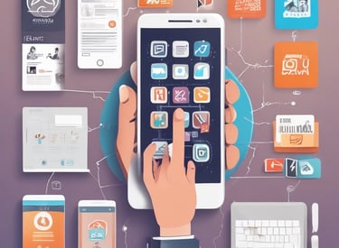 A smartphone showing a colorful, user-friendly app interface with smooth animations.