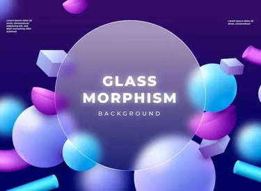 tendances graphiques 2026 - glassmorphism