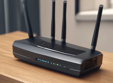 A rugged portable power bank charging a smartphone outdoors with a scenic mountain backdrop.