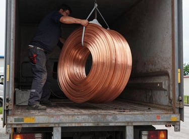 Operational hub office in Lubumbashi bustling with local and international staff.