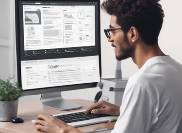 Creative short promotional video scene with dynamic text overlays.