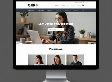 A designer working on colorful branding materials with a digital tablet and color swatches.