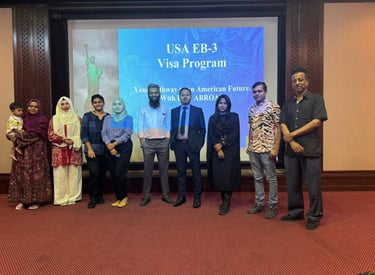 Career Velocity team at KLCC Tower Malaysia for EB3 visa counseling