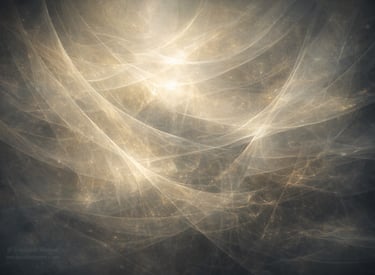 Abstract translucent layers with light passing through, representing perception shifting and seeing 