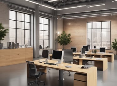 A diverse group of freelancers collaborating over laptops and strategy notes in a bright, creative workspace.
