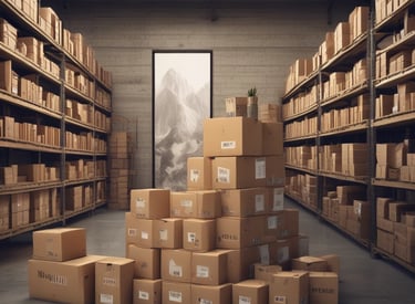 Supplier presenting product samples and price lists