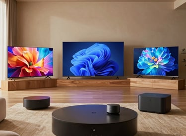 Technician installing fiber optic cables in a modern office building.