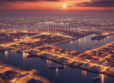 Calm workspace featuring a laptop with ethical capital deployment charts.