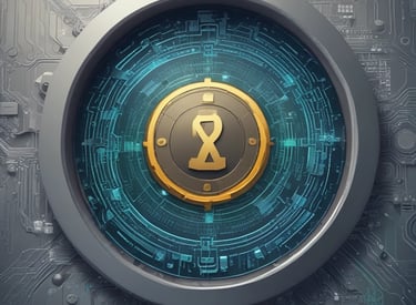 A sleek, dark-themed website layout glowing with neon accents on a futuristic interface.